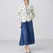 2026 New Spring Women's Clothing European And American Cross-Border Blazer Casual Loose-Fit Tie-Waist Printed_ecoleips.com