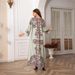 Kaftan High Density Hot Diamond Beading Printing Muslim Women's Robe Elegant Dress_ecoleips.com