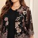 Elegant Plus Size Black Sequin Embroidered Blazer With Sleeveless Vest And Midi Dress Set – Street Chic Outfit For Women (0XL-5XL)_ecoleips.com