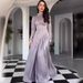 Aria Basics Aria Basics 2024 European And American Cross-Border Irregular Color-Block High-Waisted Pleated Back-Tie Long Dress For Women_ecoleips.com
