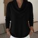 Women's Solid Color Long Sleeve Top Sweater Autumn Winter New_ecoleips.com