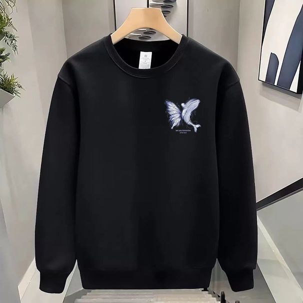 FW25 Matching Couple Cotton Crew Neck Sweatshirt - His & Hers_ecoleips.com