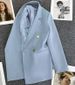 Women's Trendy Blazer Candy Green Fashion Elegant Petite Spring Autumn New Style Blazer_ecoleips.com