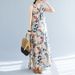 Real Shot Of The 2024 Summer New Bohemian Plus-size Sleeveless Round-neck Printed Mid-length Dress For Women_ecoleips.com