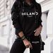 Women's Casual Elegant Hooded Two Piece Set European And American Style Early Autumn New Print Design_ecoleips.com