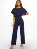 K Women's Button Tied Short Sleeved Jumpsuit_ecoleips.com
