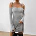 WG127 Cross-Border Independent Station Women's Clothing Elegant Mature Style Strappy Knit Dress For Autumn And Winter_ecoleips.com
