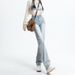 Light-colored Straight-leg Jeans Women, Summer 2025 New Style, Narrow Wide-leg Pants, High-waisted Loose-fit Pipe Pants_ecoleips.com