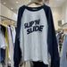 foreign Trade Cotton Autumn New Korean Large Size Loose Color-blocked Printed Letter Round-neck Pullover_ecoleips.com