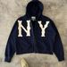 Women's Clothing Spring And Summer New Embroidered Hooded Cardigan Full Chain Loose Men And Women Trendy Sweater Jacket_ecoleips.com