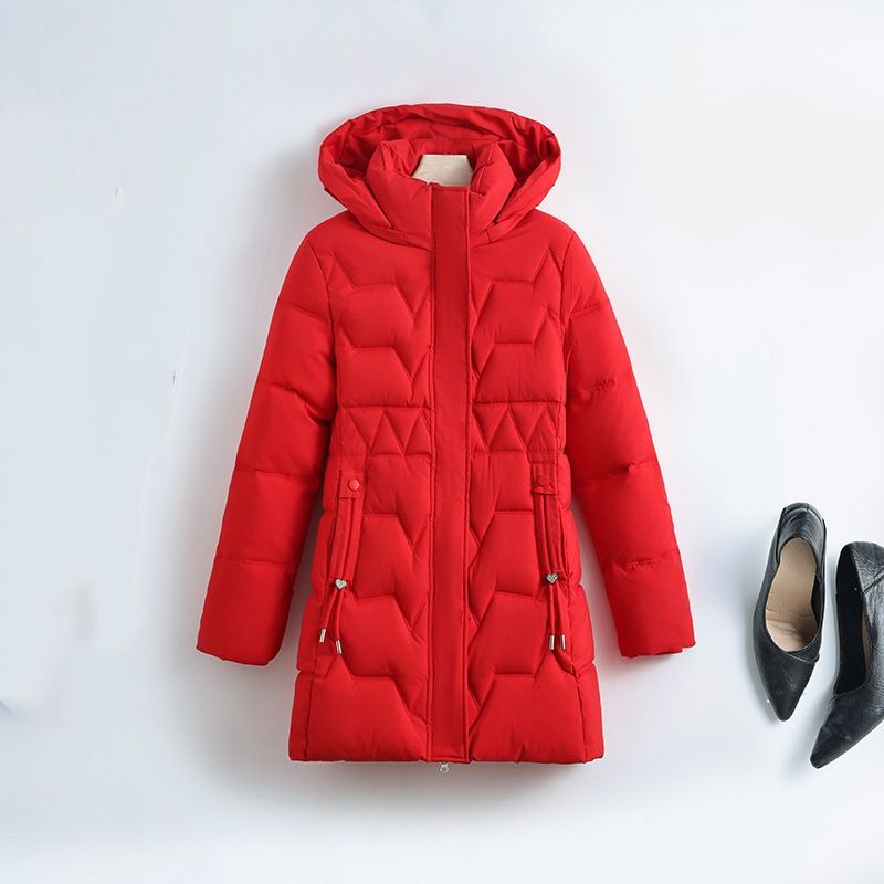 "Longline Hooded Puffer Coat – Winter-Ready Polyester Shell With Geometric Quilting (M-XXXL) – Sleek Commuter Essential For Urban Professionals"_ecoleips.com