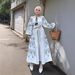 Women's Clothing Women's Casual Loose Cotton Linen Skirt Dress With Heavy Embroidery And Lantern Sleeves Southeast Asia Malaysia Modest Abaya Dress_ecoleips.com