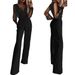 2027 Summer Fashion European-USA Elegant Temperament Women Polyester High Waist Mesh Powder Spreading Splicing Jumpsuit_ecoleips.com