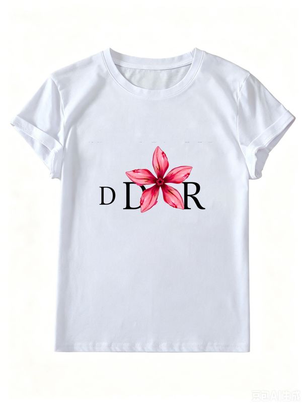 Elegant Slim Cotton T-Shirt For Women, Black White Basic Short Sleeve Top, Fashion Commute Casual Fitted Tee_ecoleips.com