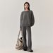 Women's Clothing Korean Style Oversized Soft Wool Sweater Women's Casual Round Neck Pullover Pure Color Knit Top_ecoleips.com