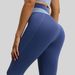 High-Waisted Stretchy Yoga Pants Nude Feel Patchwork Hip Lifting Fitness Running Pants For Women_ecoleips.com