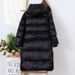 Premium Black & Gold Goose Down Coat – Unisex Long Parka With Detachable Hood (96% White Goose Feather, 5 Sizes)_ecoleips.com