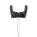 Summer New Arrival Women's Short Fashion Cardigan European American Style Tie Waist Vest Top_ecoleips.com