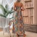 European And American Cross-border Foreign Trade Women's Draped Slip Bohemian Resort-st Long Dress, Artistic Retro_ecoleips.com