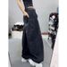 Women's plus Size Straight Leg Jeans American Style Curved Blade Loose Fit Slimming Wide Leg Pants for Pear Shaped Figure_ecoleips.com