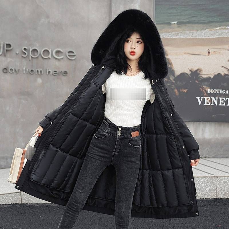 Women's Detachable Hooded Parka Coat – Long Winter Jacket With Faux Fur Trim (M-XXXL, 5 Elegant Colors)_ecoleips.com