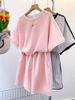 Korean Style Summer Sportswear Set For Women Loose Fit Fashionable Short Sleeved Two Piece Casual Shorts Outfit For Students_ecoleips.com