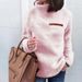 Women's Zip Neck Long Sleeve Pullover Sweater – Fall Fashion Essential In Stretch Cotton_ecoleips.com