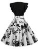 Summer Dress Women Elegant Vintage Dress Robe Femme Casual Short Sleeve Midi Party Sundress Vestidos_ecoleips.com