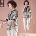 Mom Outfit 2025 New Style For Middle-aged And Elderly Women Summer Short Sleeve Shirt Plus Size Tummy Covering Top_ecoleips.com