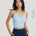 Women's Clothing Ribbed Semi Fixed Sexy Sports Bra Gathered Shockproof Yoga Vest Training Running Fitness Tops For Women_ecoleips.com