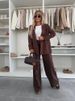 Men's Slim Fit Casual Suit Set - Long Sleeve Blazer & Trousers With Belt - Streetwear Office Outfit (Khaki, Beige, Dark Brown, Black)_ecoleips.com