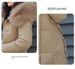Women's Long Down Jacket With Faux Fur Hood, Winter Coat, Oversized Warm Parka, Knee-Length Padded Coat, Loose Fit, Zipper Closure, Multiple Colors_ecoleips.com