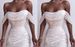 Sexy Off-Shoulder Sequin Mini Dress – Glamorous A-Line Silhouette, Breathable Chiffon For Parties & Date Nights (White, S-XL)_ecoleips.com
