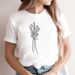 Cross-border Fashion Women's Clothing White Round-neck Plus-size Geometric Pattern Summer T-shirt_ecoleips.com