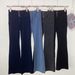 Women's Clothing Fitness Trousers Pilates Show Long Legs High Elastic Yoga Flared Pants Casual Peach Hips 81551_ecoleips.com