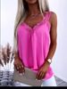 2025 Cross-Border Women's Clothing Spring/Summer Foreign Trade Casual Lace Patchwork Camisole Top_ecoleips.com