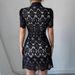 Women's Clothing Summer New Contrast Color Lapel Water Soluble Temperament Waist Short Sleeved Dress_ecoleips.com
