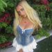 European American Foreign Trade Women's Clothing, Unique Denim Camisole With Lace And Bow Accents, Washed Gradient Color_ecoleips.com