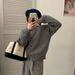 Aria Basics Aria Basics Korean-style Casual Soft Velvet Buttoned Sweater Coat For Women, New 2024 Winter Model, Super Stylish Round-neck Raglan_ecoleips.com