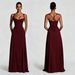 Summer High-End Strapless Evening Gown Long Backless Tie Waist Dress Spaghetti Straps_ecoleips.com