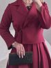 Women's Autumn Clothes Temperament Suit Cardigan Jacket Two-Piece Set Long Skirt Skirt Skirt_ecoleips.com