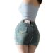 Trendy Girl Exclusive Washed Denim For Women Spring Gray High-Waisted Pants Stretch Tight Bodycon Short Skirt_ecoleips.com