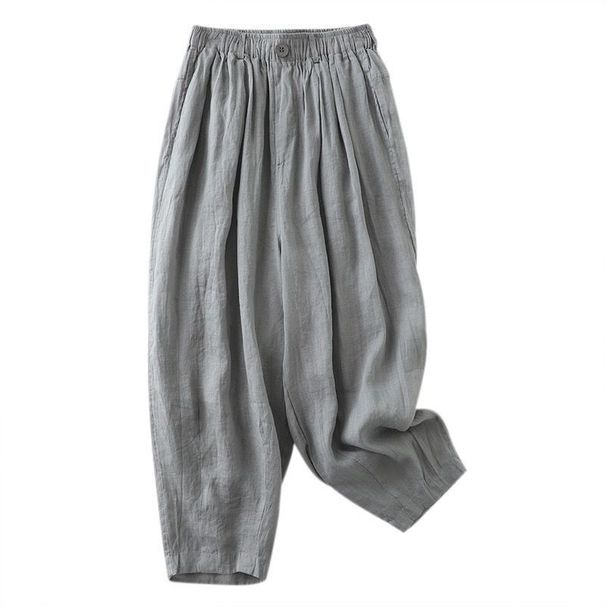 Suitable For All Seasons 2024 Cotton Lantern Women's Artistic Temperament Linen Slimming Loose Plus Size Casual Pants_ecoleips.com