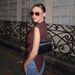 Women's Clothing Spring New Style New Fashion Pleated Decoration Asymmetric Shoulder Pad Top_ecoleips.com