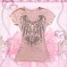 Women's Short Sleeve T-Shirt Wing Pattern Print round Neck Summer Style European American Fashion for Wholesale_ecoleips.com
