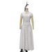 Women's Slimming Flattering Long Dress Lapel Single Breasted Fashionable Simple Commuter Summer Dress_ecoleips.com