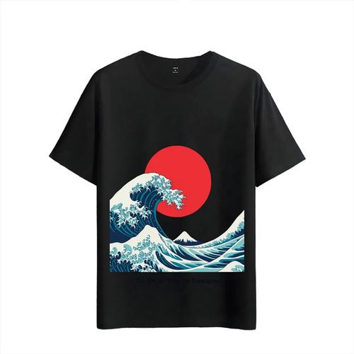Women's T-Shirts Tshirt Muscle Freaks Great Wave Kanagawa Japanese Style Art_ecoleips.com