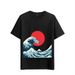 Women's T-Shirts Tshirt Muscle Freaks Great Wave Kanagawa Japanese Style Art_ecoleips.com