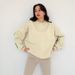 Oversized Graphic Print Sweatshirt For Women – Trendy Streetwear Pullover (XS-XL, Soft Grey & Beige)_ecoleips.com