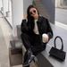 Women's Clothing Black Short PU Leather Jacket Korean Style Fashion Retro Brown Top For Autumn_ecoleips.com